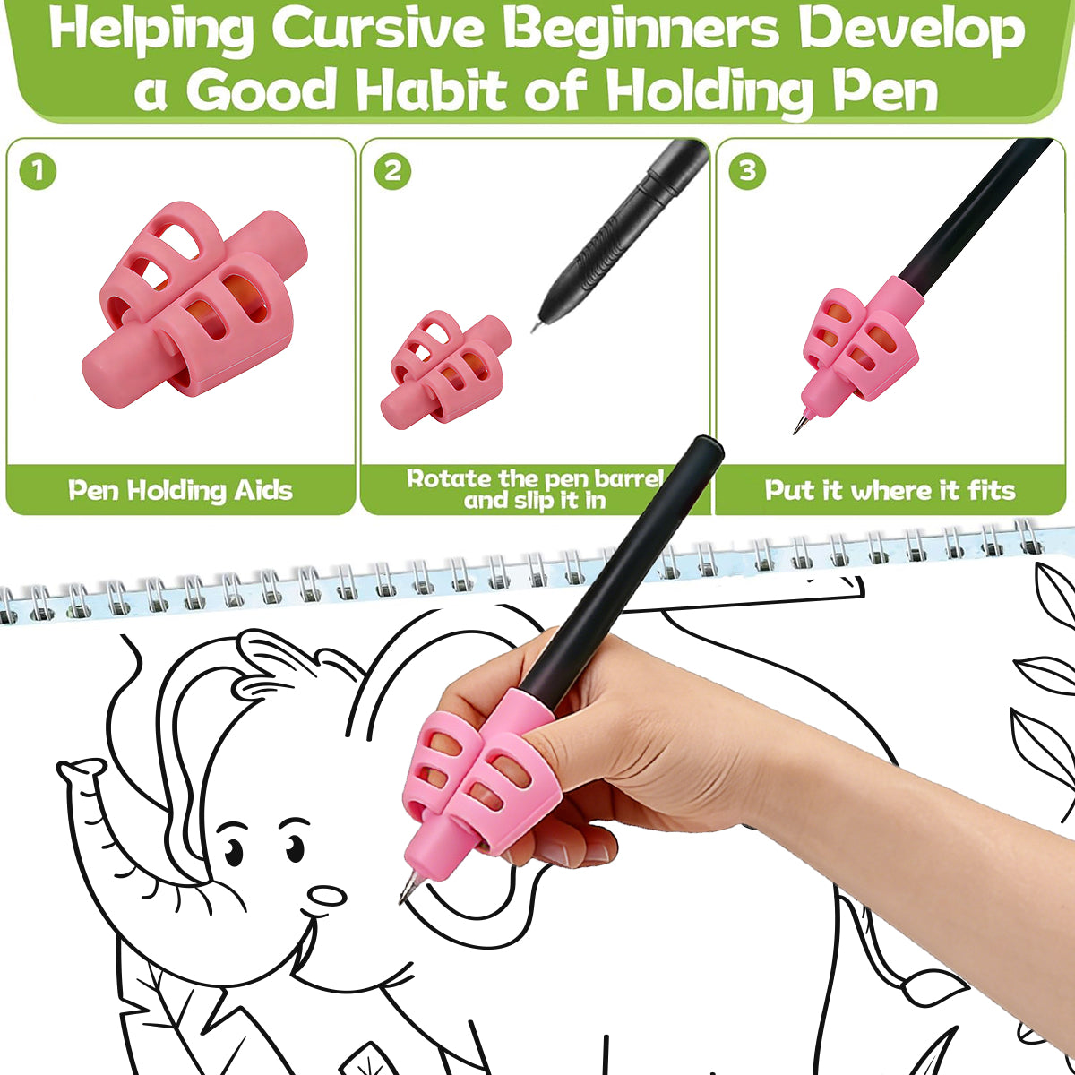 Child practicing with Magic Grooved Writing book