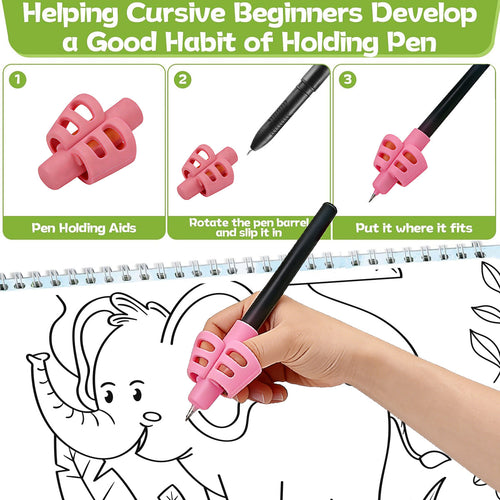 Child practicing with Magic Grooved Writing book