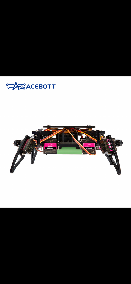 ACEBOTT Spider Robot – front view showing servo motors